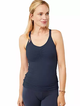 MANDALA | Top de yoga Infinity pour femmes | dunkelblau